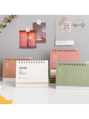 Simple Mini Desk Colorful Calendar 2020