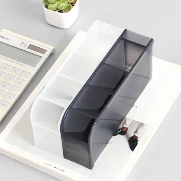 Multi-function 4 Grid Desktop Pen Holder Office Organizer