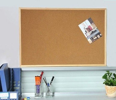 NNRTS Wall Mounted Cork Board Wood Hanging Message Board 20X30cm