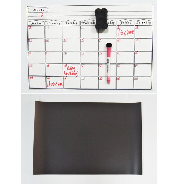 Magnetic Dry Erase Monthly Planner Calendar