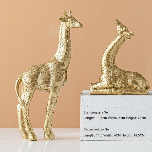 Giraffe Shape Resin Craft Ornament